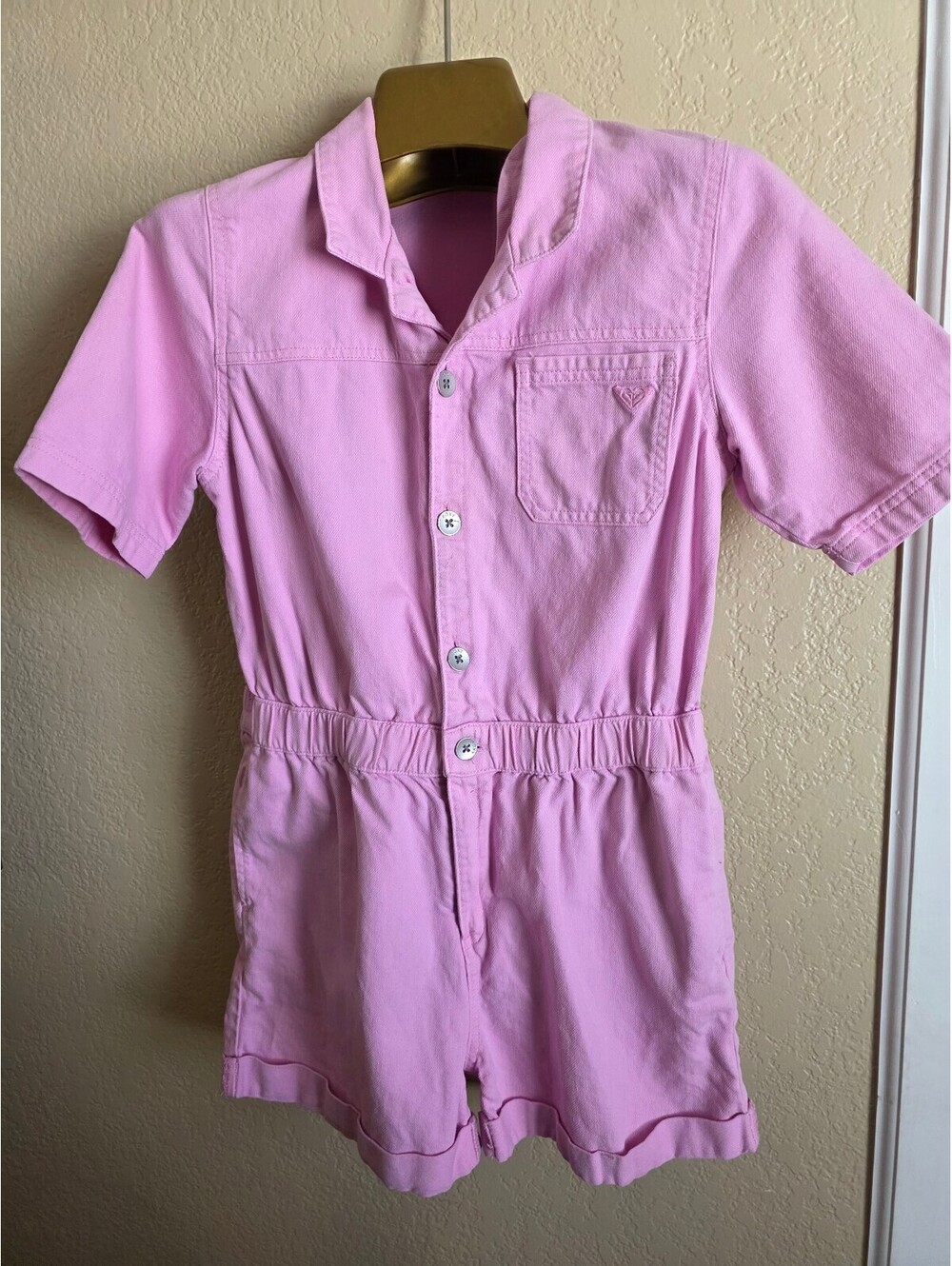 Roxy Girls Oceanview Utility Romper Jumpsuit Size XL, 16